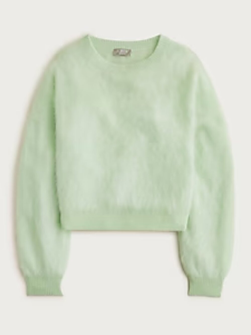 J. Crew Brushed Cashmere Blouson-Sleeve Oversized Sweater Size Medium NWT